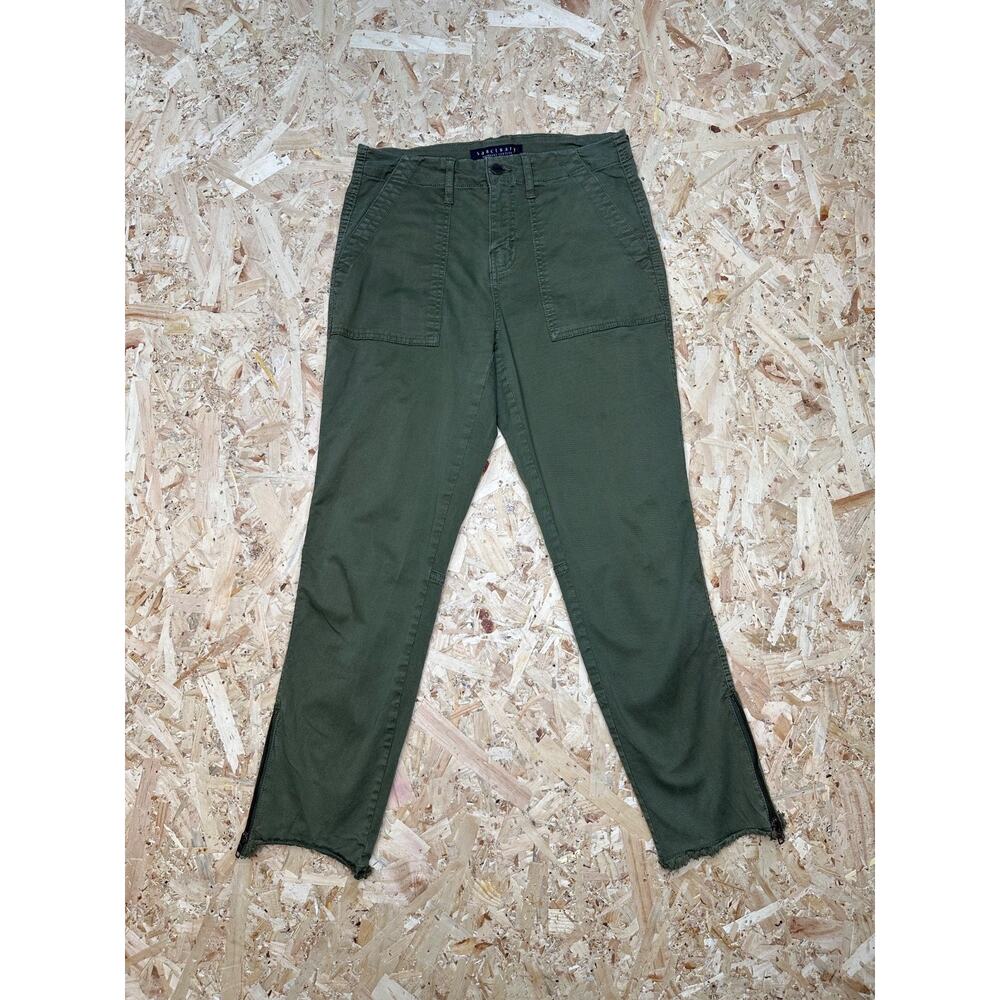 Sanctuary Women’s Green Zip Chino Pant Sz 27